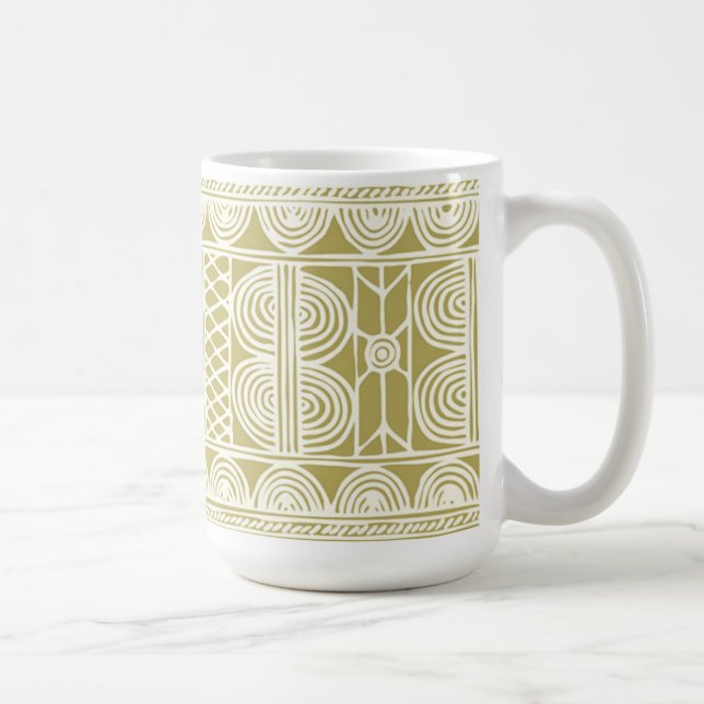 Afrikanisches Textildesign - Tasse (Rechts)