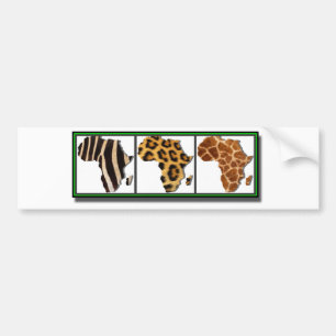 Afrikanisches Tier Collage2 Autoaufkleber