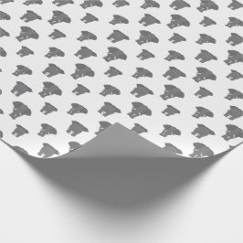 Afrikanisches Tiermodell mit Vorder- und Rückseite Geschenkpapier