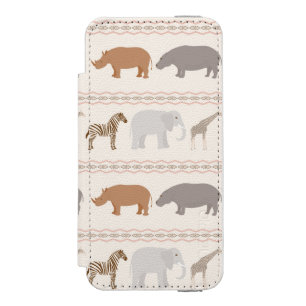 Afrikanisches Tiermuster 1 Incipio Watson™ iPhone 5 Geldbörsen Hülle