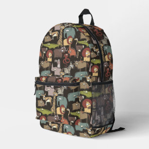Afrikanisches Tiermuster Bedruckter Rucksack