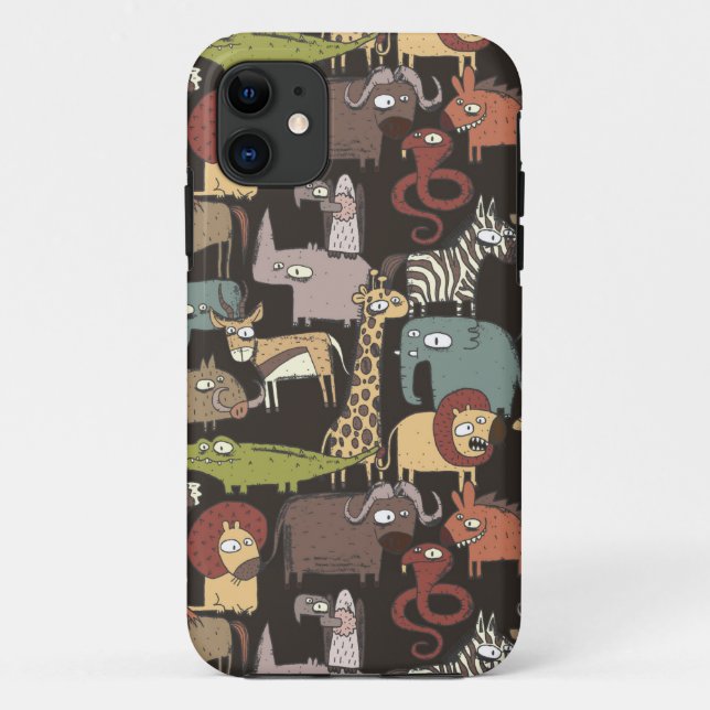 Afrikanisches Tiermuster Case-Mate iPhone Hülle (Rückseite)