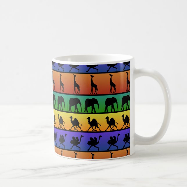 Afrikanisches Tiermuster Kaffeetasse (Rechts)