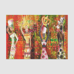 Afrikanisches Tissue Paper Supremes Seidenpapier