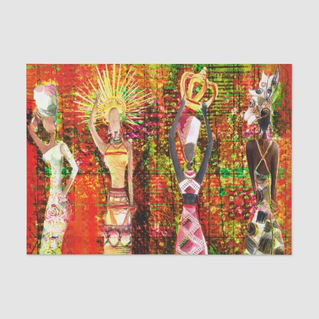 Afrikanisches Tissue Paper Supremes Seidenpapier (Vorderseite)