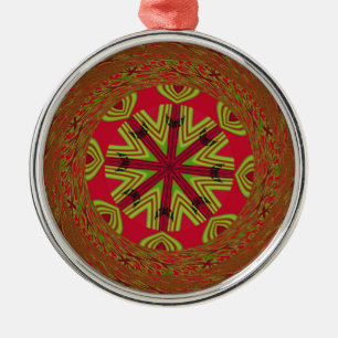 Afrikanisches traditionelles Design Silbernes Ornament