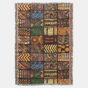 Afrikanisches Tribal-Muster Decke