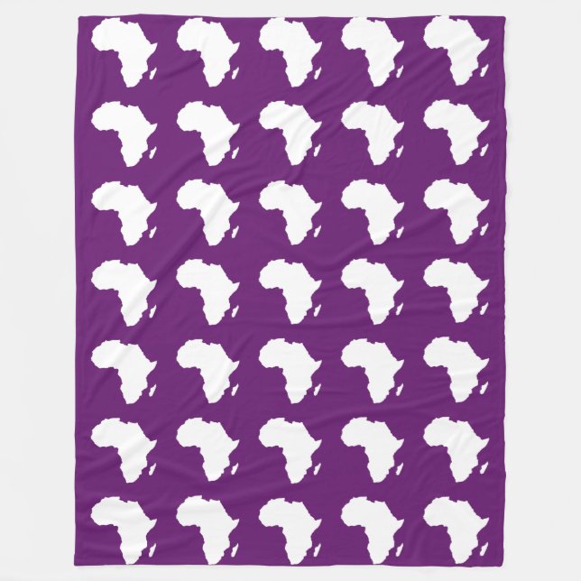 Afrikanisches Violet Audacious Africa Fleecedecke (Vorderseite)