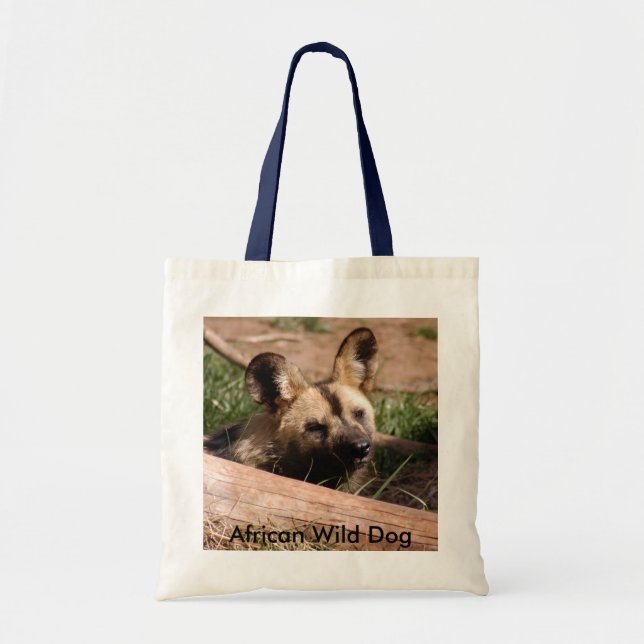 Afrikanisches wildes Dog-012, afrikanischer wilder Tragetasche (Vorne)