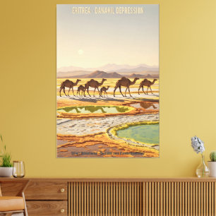 Afrikanisches WPA Vintage-Reiseposter Leinwanddruck
