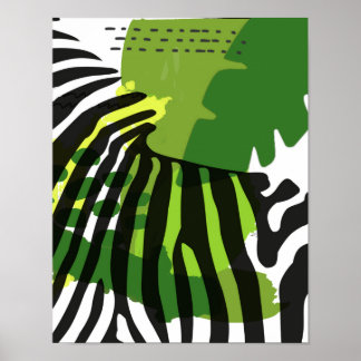Afrikanisches Zebra Poster