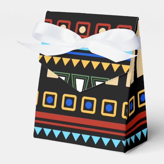 Afrikanisches Ziermuster Geschenkschachtel (Vorderseite)