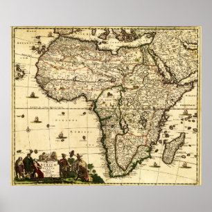 AfrikaPanoramakarte Afrika 2 Poster