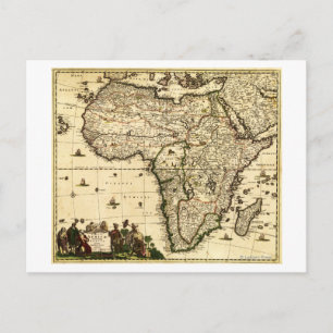 AfrikaPanoramakarte Afrika Postkarte