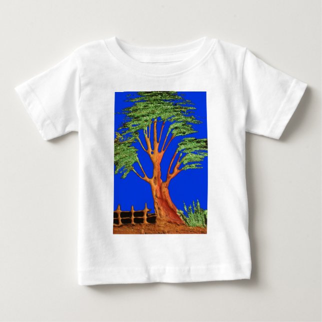 Afrikas Acacia Beauty: Serengeti Serenity. Baby T-shirt (Vorderseite)