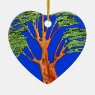 Afrikas Acacia Beauty: Serengeti Serenity. Keramikornament
