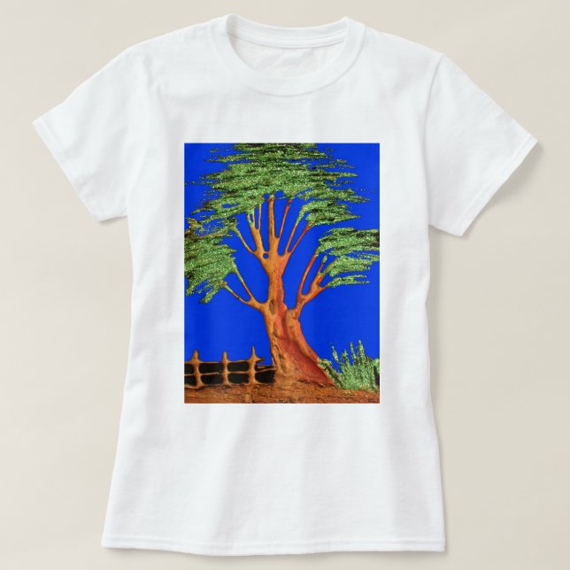 Afrikas Acacia Beauty: Serengeti Serenity. T-Shirt (Design vorne)