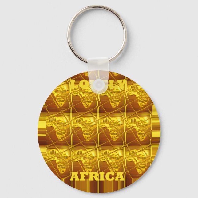 Afrikas goldenes Versprechen Schlüsselanhänger (Vorderseite)