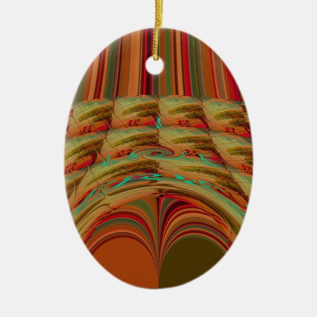 AfrikaTradition Hakuna Matata Berg Ethnischer Moti Keramikornament (Vorne)