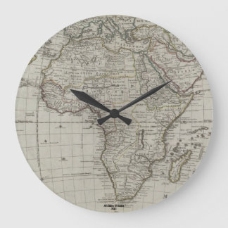 Afrimex Urbano alte Afircan Karten-Uhr Große Wanduhr