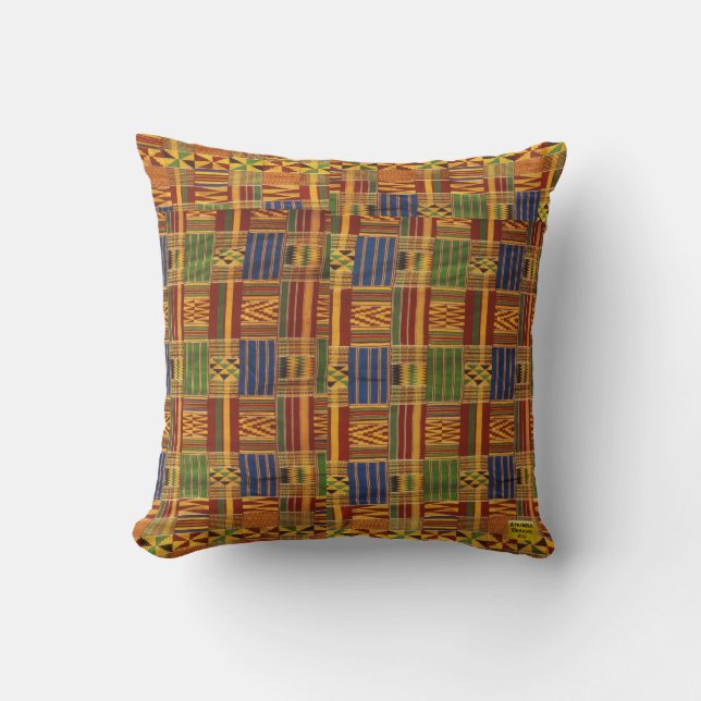 AfriMex Urbano Kente Kissen (Vorderseite)