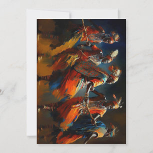 Afrique Danse des Masaï - Faire-part de mariage