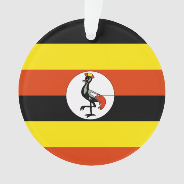 Afrique : Drapeau de l'Ouganda (devant)