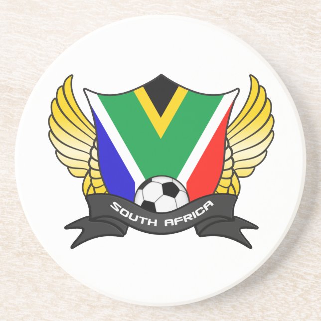 Afrique du Sud Dessous de verre de football (Devant)