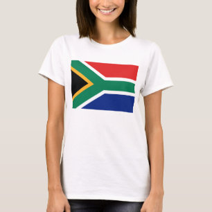 Afrique du Sud Drapeau x Carte T-shirt
