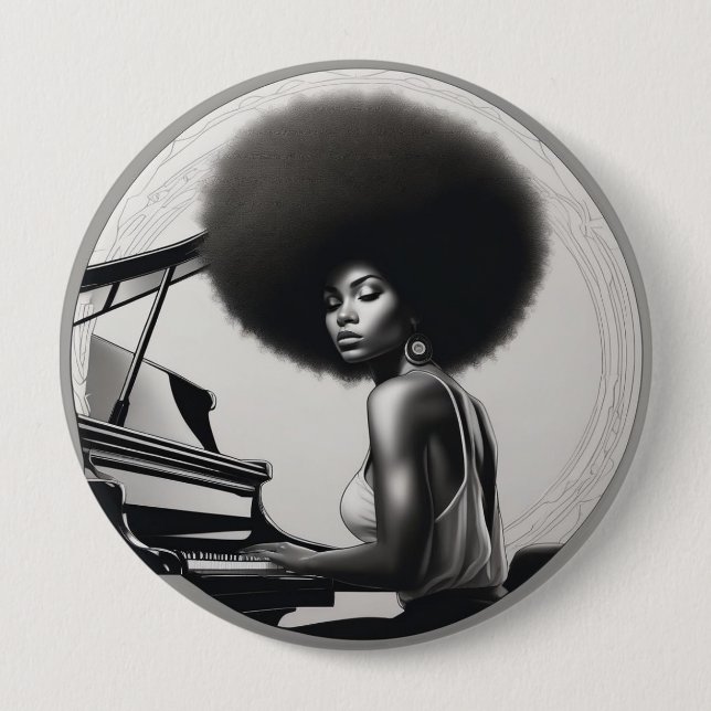 afro Abzeichen  Button (Vorderseite)