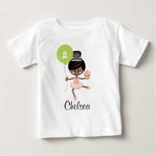 Afro-américain de T-shirt de bébé d'anniversaire