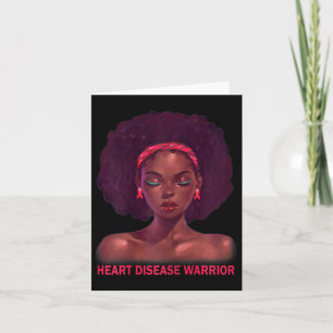 Afro American Black Woman Heart Disease Wa Karte