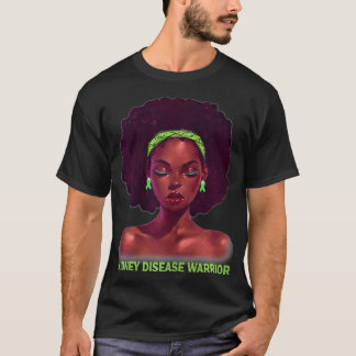 Afro American Black Womens Kidney Di T-Shirt