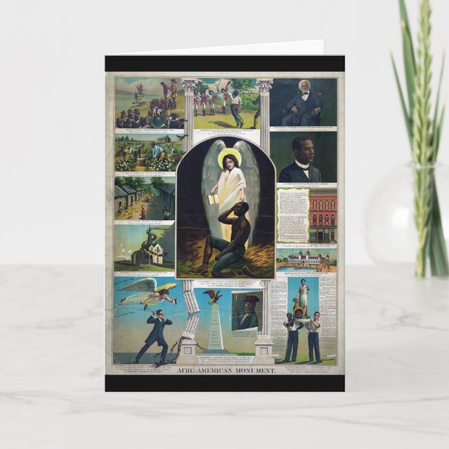 Afro-American Monument, um 1897 Karte (Vorderseite)