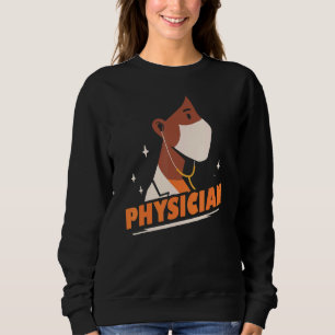 Afro American Physician Mama Student Md Doctor Mot Sweatshirt