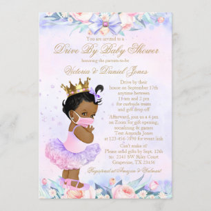 Afro American Princess Drive by Baby Shooter Einladung
