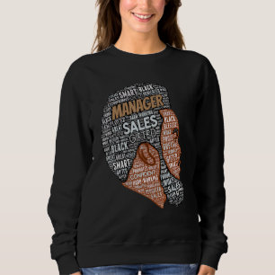 Afro American Sales Manager Black Man Afro Sweatshirt