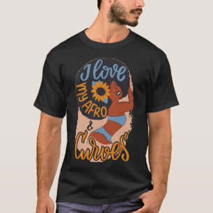 Afro amerikanische Liebe meine Kurven Inspiration  T-Shirt