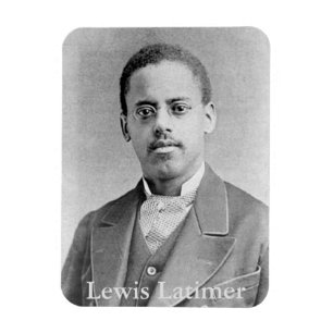 Afro-amerikanischer Erfinder Lewis Latimer Magnet