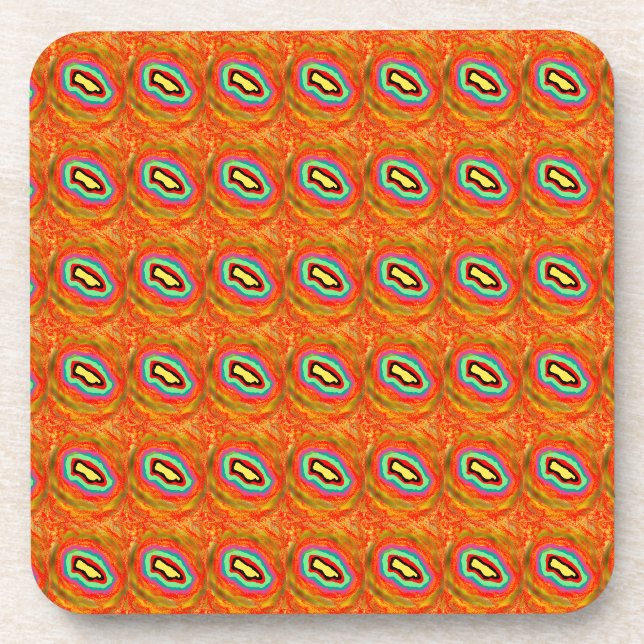 AFRO ART DESIGN ABSTRAKT GETRÄNKEUNTERSETZER (Vorderseite)