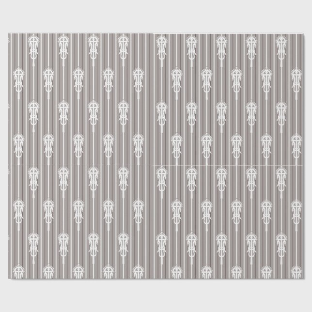 Afro Aygebam Lalibela Cross Pattern Geschenkpapier (Flach)