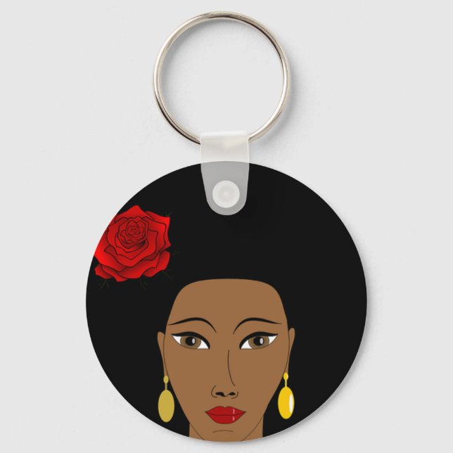 Afro Beauty Schlüsselanhänger (Vorderseite)