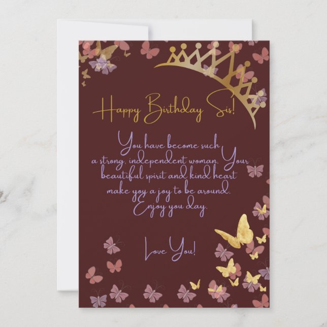 Afro Birthday Card Feiertagskarte (Vorderseite)