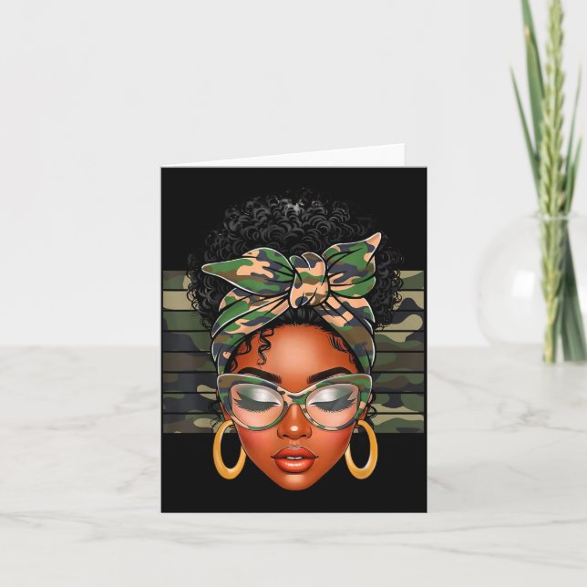Afro Black Women African American Black History Mo Karte (Vorderseite)