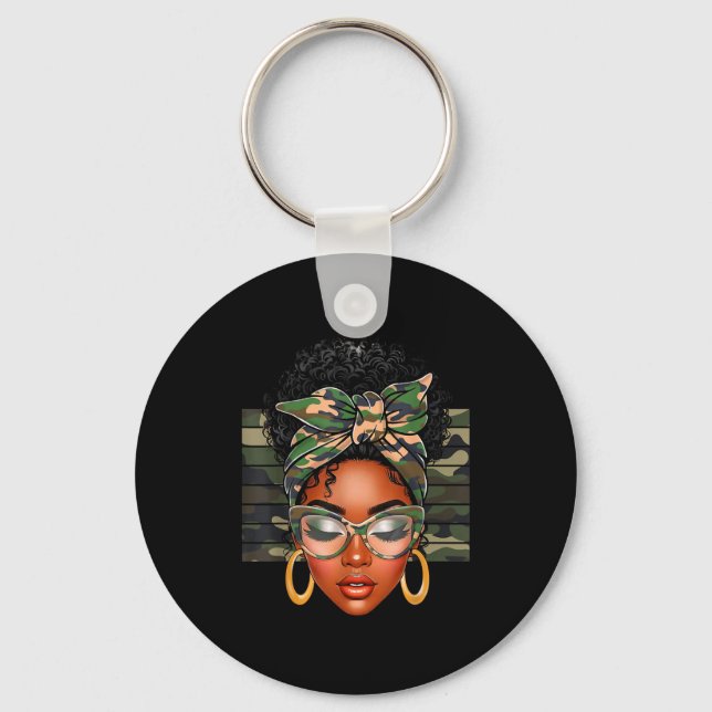 Afro Black Women African American Black History Mo Schlüsselanhänger (Vorderseite)
