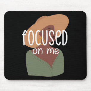 Afro Black Women Melanin Girl Magic Afro Brown Sug Mousepad