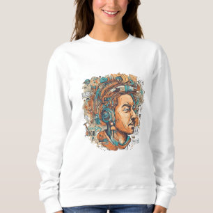 Afro Boho Queen - farbenfrohe Kunst Sweatshirt