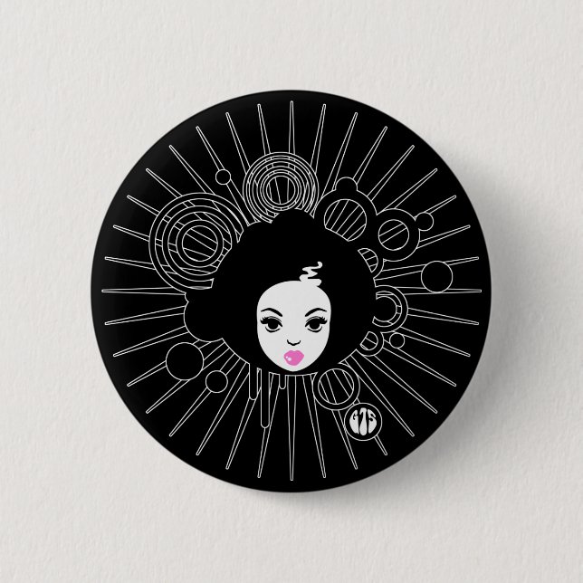 Afro Button (Vorderseite)