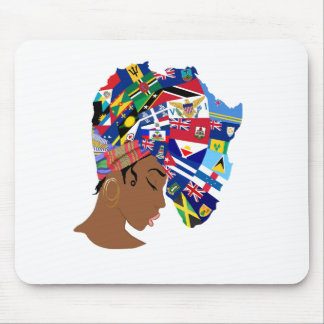 Afro Caribbean Queen Mousepad