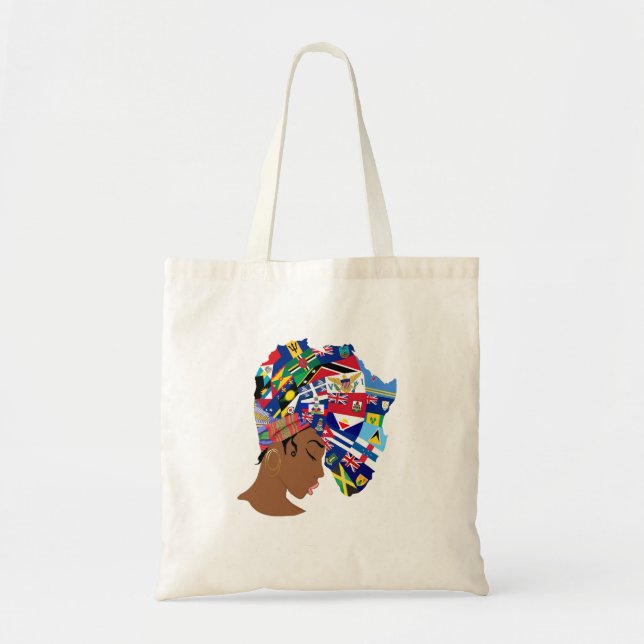 Afro Caribbean Queen Tragetasche (Vorne)